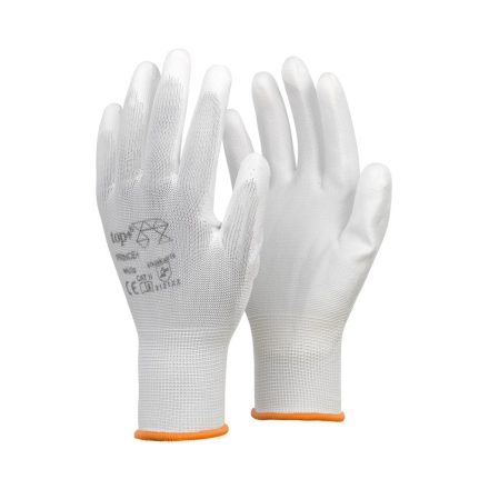 PT-PRINCE-2XL | Kesztyű - szerelőkesztyű - fehér XXL-es 11-es