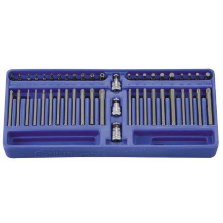 SB-247M | Tálcás Genius bithegy készlet torx + imbusz 47 db-os 1/3