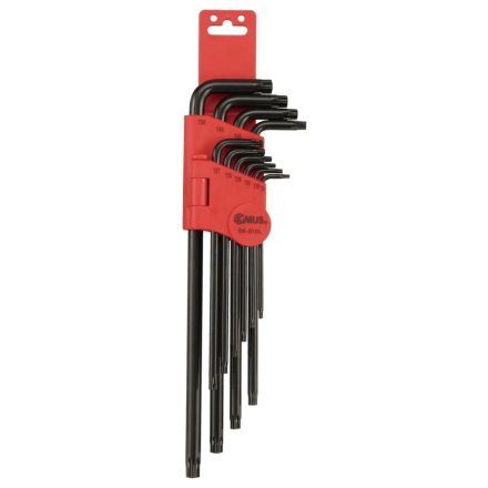 SK-010L | Torxkulcs "L" alakú készlet 10 db-os torx, hosszú - Genius