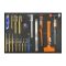 SP00503 | Tálcás SP Tools "M" Lakatos szerszám készlet 19 db-os
