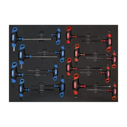 SP00551 | Tálcás SP Tools "M" T-fogós imbusz készlet 16 db-os metrikus + COLOS