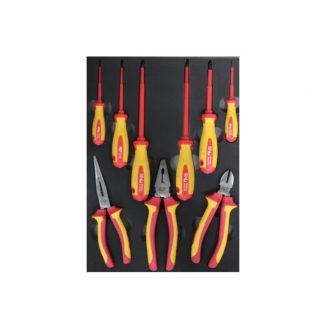   SP00559 | Tálcás SP Tools  "S" VDE 1000V-os Fogó,csavarhúzó készlet 9 db-os
