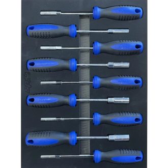   SP00660 | Tálcás SP Tools  "S" Nyeles dugókulcs  készlet 9 db-os