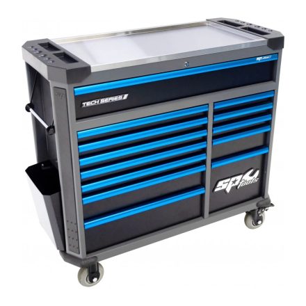 SP01015 | Szerszámos kocsi gyári-felszerelt 411 db-os 13 fiók TECH S. - SP Tools