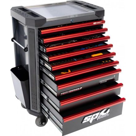 SP01088 | Szerszámos kocsi gyári-felszerelt 230 db-os 9 fiók TECH S. - SP Tools
