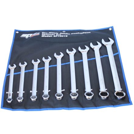 SP10019 | Csillag-villáskulcs készlet 9 db-os 19 - 36 mm - QUAD DRIVE -  SP Tools