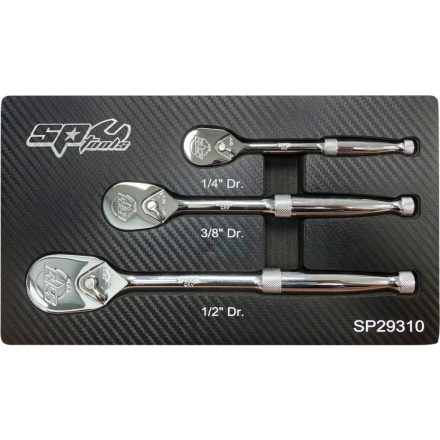 SP29310 | Crowa racsnis kulcs készlet 3 db-os 90 fogas 1/2"-3/8"-1/4" - SP Tools