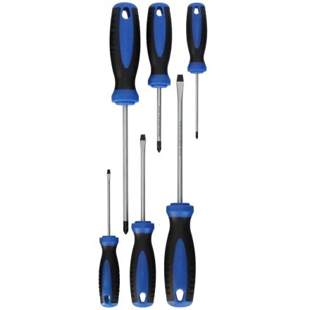 SP34006 | Csavarhúzó készlet - 6 részes - PHILLIPS/SLOTTED - SP Tools