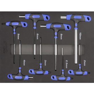   SP34705 | Tálcás SP Tools  "S" T-fogós imbusz  készlet 8db-os
