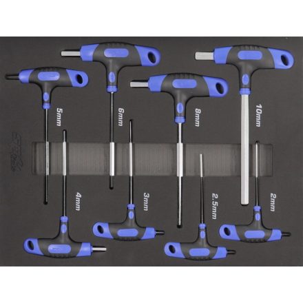 SP34705 | Tálcás SP Tools  "S" T-fogós imbusz  készlet 8db-os