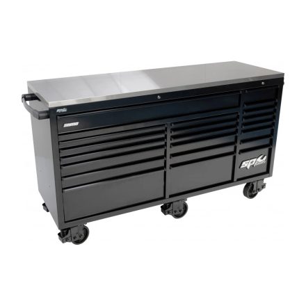 SP44825-BLK | Szerszámos kocsi 21 fiókos XXL-hez szekrény SP Tools