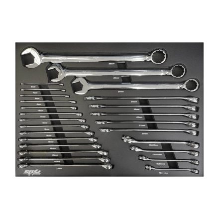 SP50013EU | Tálcás SP Tools "M" Csillag-villáskulcs készlet 26 db-os - QUAD DRIVE