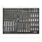 SP50025 | Tálcás SP Tools  "S" Rátűzőkulcs klt 1/4"-3/8"-1/2"  171 db-os