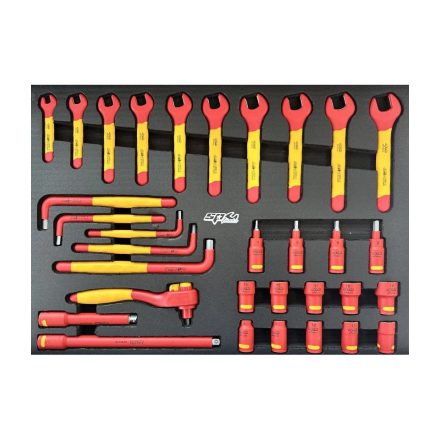 SP55900 | Tálcás SP Tools "M" VDE 1000V-os Szerszám készlet 32 db-os