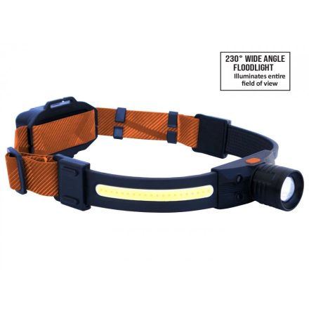 SP81459 | Szerelőlámpa - Fejlámpa LED COB Multifunkc. 2:1 akkus USB +szenzor -SP