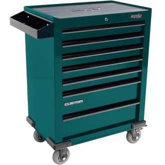   SPSS029 | Szerszámos kocsi gyári-felszerelt 321 db-os 7 fiók CUSTOM Ser. - ZÖLD