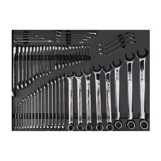   SPUSS010 | Tálcás SP Tools "XL" Csillag-villáskulcs készlet 58db-os - QUAD DRIVE