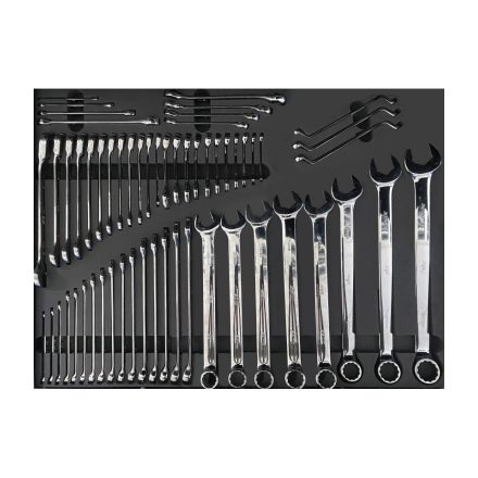 SPUSS010 | Tálcás SP Tools "XL" Csillag-villáskulcs készlet 58db-os - QUAD DRIVE