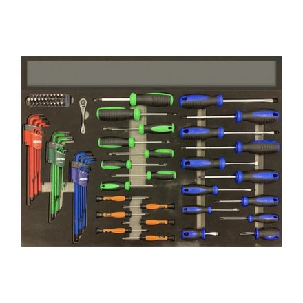 SPUSS020 | Tálcás SP Tools "XL" Csavarhúzó készlet 83 db-os