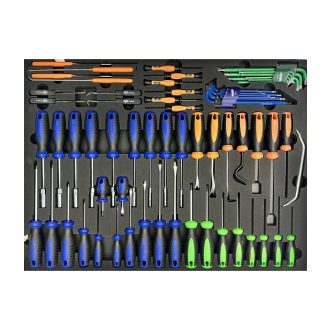   SPUSS033 | Tálcás SP Tools "XL" Csavarhúzó készlet 69 db-os
