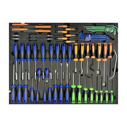 SPUSS033 | Tálcás SP Tools "XL" Csavarhúzó készlet 69 db-os