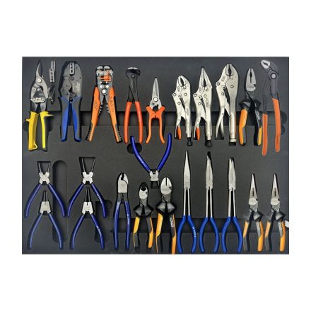 SPUSS075 | Tálcás SP Tools "XL" Fogó  készlet 23db-os