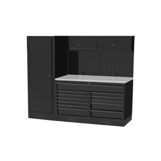   SPUSS207S | Műhelybútor USA SERIES Szett: 2400 x 660 x 2000 mm INOX munkalappal