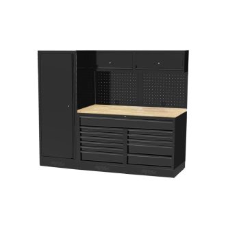   SPUSS207W | Műhelybútor USA SERIES Szett: 2400 x 660 x 2000 mm BÜKKFA munkalappal