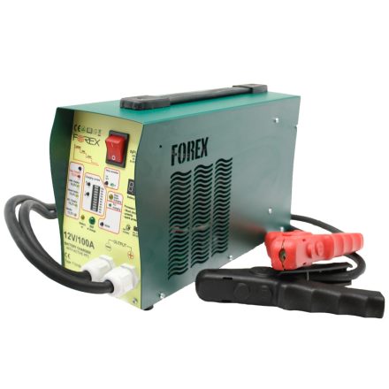 T12100 | Akkumulátor töltő FRX 12V -100A - Full Automata + TÁPEGYSÉG