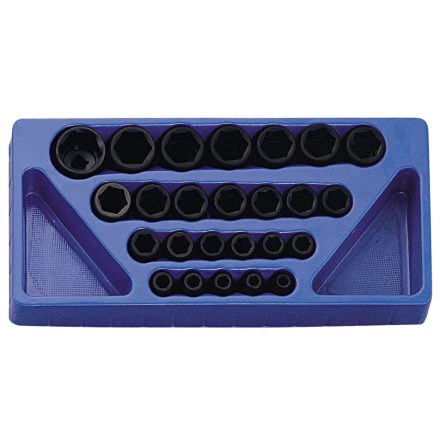 TF-425M | Tálcás Genius dugókulcs, gépi készlet 6 lapú normál 1/2" 25 db-os 1/3