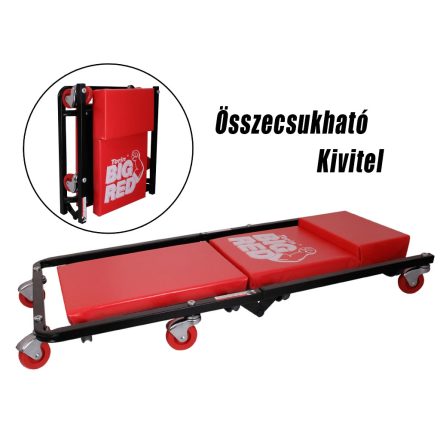 TR6454A | Aláfekvő fém 6 kerekű összecsukható kivitel 36"