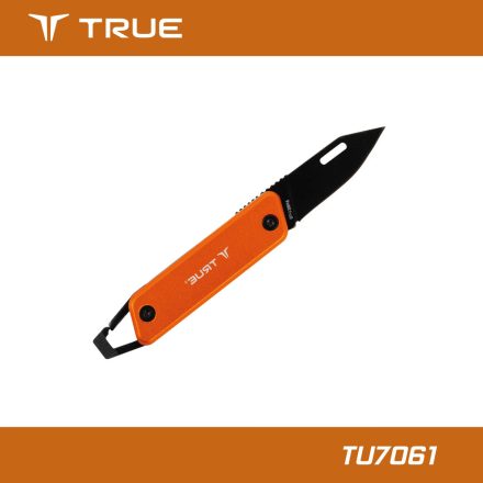 TU7061 | Vágókés, összecsukható Modern Keychain Knife - Narancs-Fekete - True