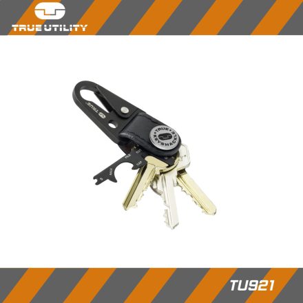 TU921 | Multifunkciós szerszám, KEYSHACKLE+ 7 in 1 valódi bőr heveder - True
