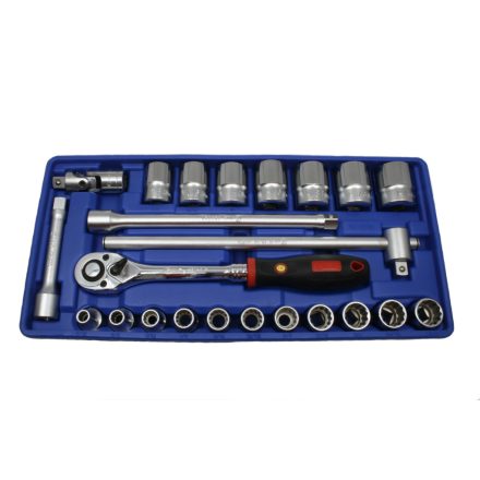 TW-423S | Tálcás Genius dugókulcs készlet 12 szögű COLOS rövid 1/2" 23 db-os - 1/3