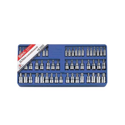 TX-2353 | Tálcás Genius torx készlet rátűzőkulcs 53 db-os - 1/3