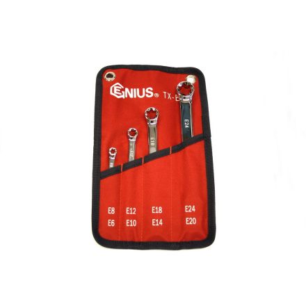 TX-E04 | Torx csillagkulcs készlet 4 db-os E6-E24 - Genius