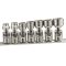 US-307S | Dugókulcs - crowafej készlet 3/8" 12 sz. csuklós, COLOS 7 db-os 3/8"-3/4"