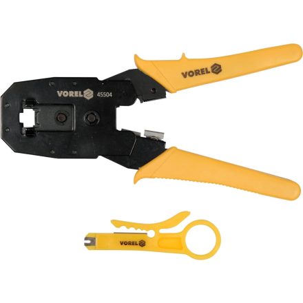 VO-45504 | Fogó, krimpelő RJ45, RJ10, RJ11, RJ12