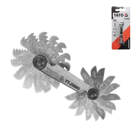 YAT-29980 | Menetfésű Metrikus 0.25 - 6.0 mm  60° 24 részes - Yato