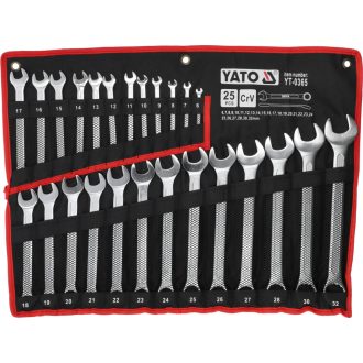  YT-0365 | Csillag-villáskulcs készlet 25 db-os 6-32 mm - Yato