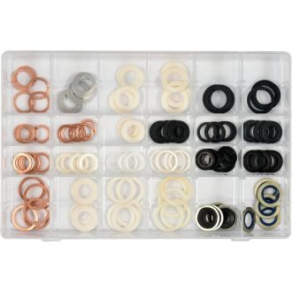   YT-068641 | Olajleeresztő csavar-hoz alátét 120 db-os készlet 12x18 - 20x27 mm