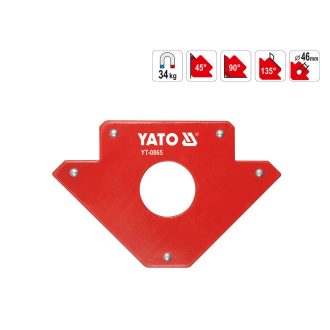 YT-0865 | Mágneses szögbeállító 34 kg 122x190x25 mm