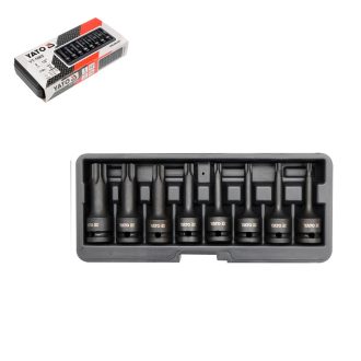   YT-1065 | Légkulcsfej készlet 1/2" Torx h. T30-T80 8 db-os - Yato