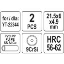 YT-22345 | Csővágó pótkés Yato YT-22344-hez 2db/cs - Yato