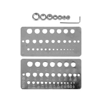   YT-44095 | Furatmérő és mélységhatároló készlet 1.0 - 13.0 mm, 1/16" - 1/2" - Yato