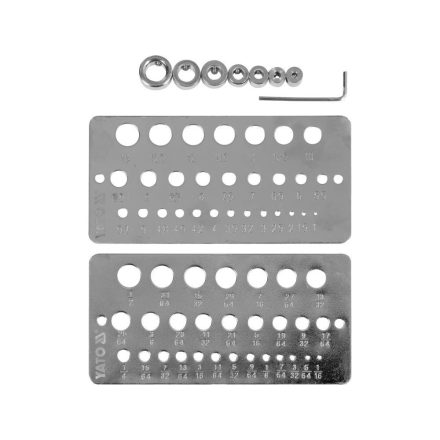 YT-44095 | Furatmérő és mélységhatároló készlet 1.0 - 13.0 mm, 1/16" - 1/2" - Yato
