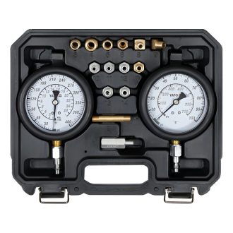   YT-73032 | Olajnyomásmérő készlet váltó és motorhoz 17 db adapter - YATO