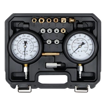 YT-73032 | Olajnyomásmérő készlet váltó és motorhoz 17 db adapter - YATO