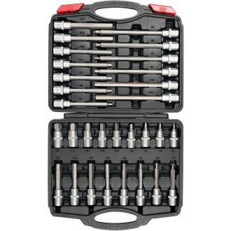   YT-77540 | Rátűzőkulcs - crowa+bit készlet 1/2" imbusz 5-19 mm 30 db-os - Yato