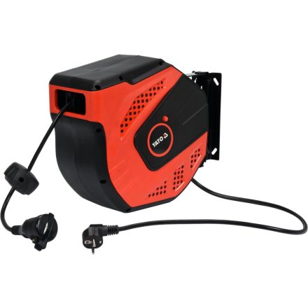 YT-81221 | Kábeldob fali automatikus csévélődob 230V 20 +1 méter 3 x 1.5 mm2 -